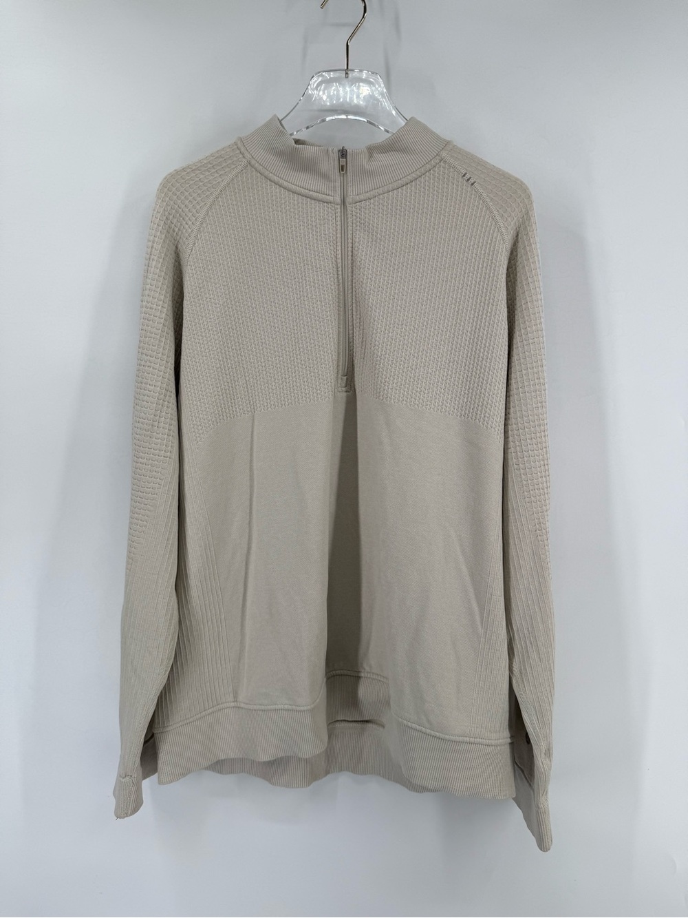 Lululemon cream 1/4 zip‎ pullover size xxl